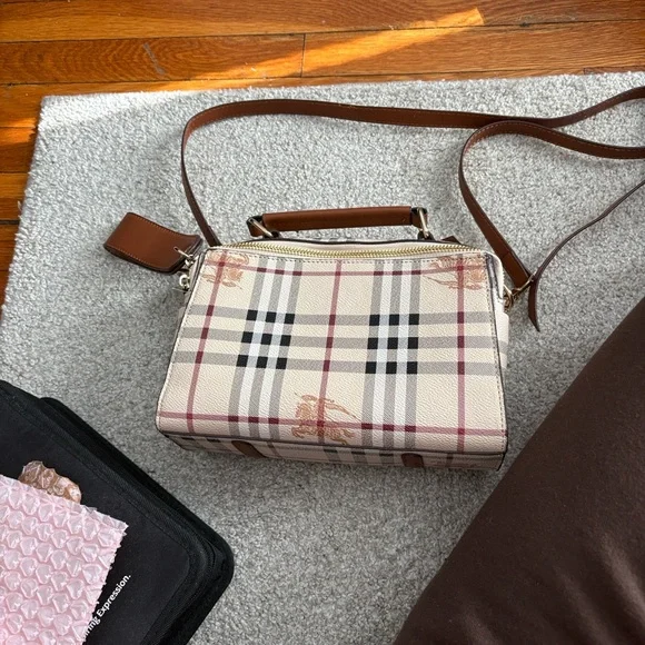 Burberry Beige and Brown Crossbody Bag - Picture 9 of 15